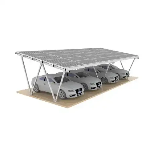 Aluminium Waterproof W Tipe Solar Carport Mounting