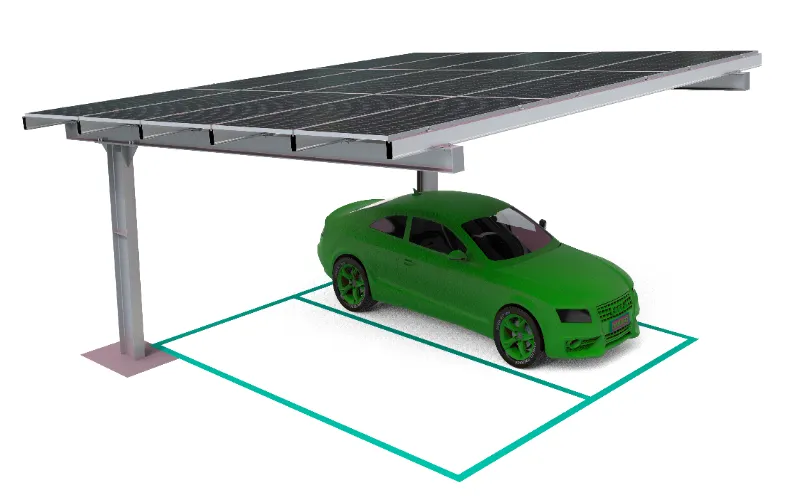 Carbon Steel Waterproof Y Tipe Solar Carport Mounting