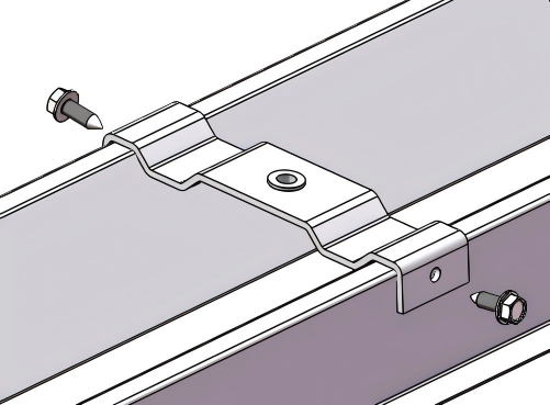 solar waterproof clamp on rail