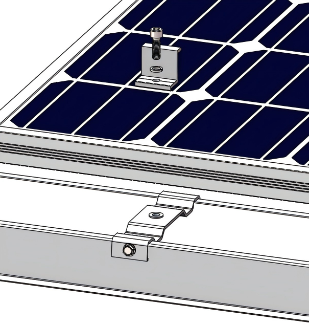 solar waterproof rail clamp