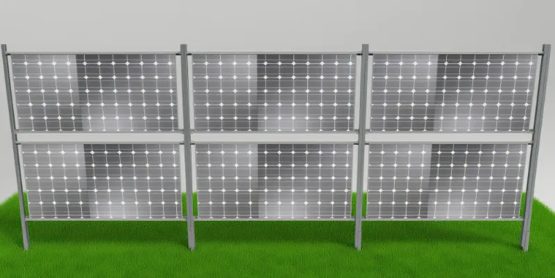Pemasangan Aluminium Solar Vertikal